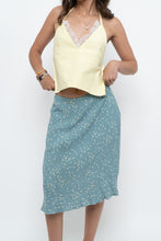 Load image into Gallery viewer, Vintage x HANDMADE Yellow Lace Open-Back Crop (XS-M)