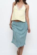 Load image into Gallery viewer, Vintage x HANDMADE Yellow Lace Open-Back Crop (XS-M)