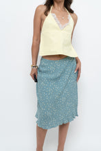 Load image into Gallery viewer, Vintage x HANDMADE Yellow Lace Open-Back Crop (XS-M)