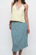 Load image into Gallery viewer, Vintage x HANDMADE Yellow Lace Open-Back Crop (XS-M)