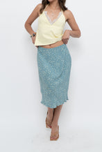 Load image into Gallery viewer, Vintage x Made in THAILAND x EDDIE BAUER Teal Floral Midi Skirt (S, M)