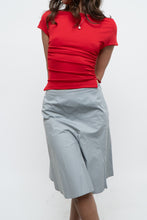 Load image into Gallery viewer, Vintage x Made in USA x Red Fitted Drape Crop (XS)