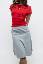 Load image into Gallery viewer, Vintage x Made in USA x Red Fitted Drape Crop (XS)
