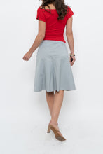 Load image into Gallery viewer, Vintage x Made in BAHRAIN x GAP Grey, Blue Cotton-Blend Cotton Midi Skirt (XS, S)