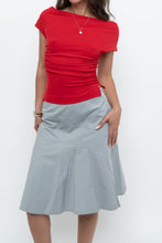 Load image into Gallery viewer, Vintage x Made in USA x Red Fitted Drape Crop (XS)