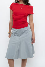 Load image into Gallery viewer, Vintage x Made in USA x Red Fitted Drape Crop (XS)