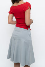 Load image into Gallery viewer, Vintage x Made in USA x Red Fitted Drape Crop (XS)
