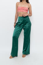 Load image into Gallery viewer, JASON WU x Green Satin High Waist Pant (L)