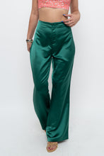 Load image into Gallery viewer, JASON WU x Green Satin High Waist Pant (L)