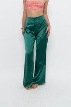 Load image into Gallery viewer, JASON WU x Green Satin High Waist Pant (L)