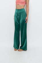Load image into Gallery viewer, JASON WU x Green Satin High Waist Pant (L)