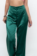 Load image into Gallery viewer, JASON WU x Green Satin High Waist Pant (L)