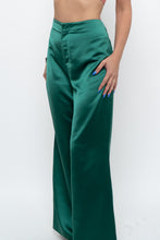 Load image into Gallery viewer, JASON WU x Green Satin High Waist Pant (L)