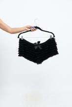 Load image into Gallery viewer, Vintage x LA PETITE COQUETTE Black Frilly Short (L)
