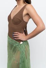 Load image into Gallery viewer, SOMERFIELD SWIM x Deeadstock Brown Textured Swim Suit (S)