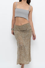 Load image into Gallery viewer, H&amp;M STUDIO x Olive Green Beaded Midi Skirt (S, M)