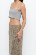 Load image into Gallery viewer, BRULE x Made in USA x Grey Cotton Ribbed Crop Tank (XS, S)