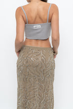 Load image into Gallery viewer, BRULE x Made in USA x Grey Cotton Ribbed Crop Tank (XS, S)