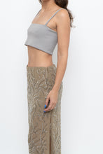 Load image into Gallery viewer, BRULE x Made in USA x Grey Cotton Ribbed Crop Tank (XS, S)
