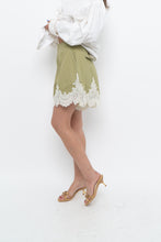 Load image into Gallery viewer, ENGLISH FACTORY x Green, Cream Lace Cotton Short (XS)