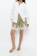 Load image into Gallery viewer, ENGLISH FACTORY x Green, Cream Lace Cotton Short (XS)