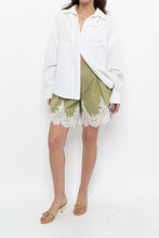Load image into Gallery viewer, ENGLISH FACTORY x Green, Cream Lace Cotton Short (XS)
