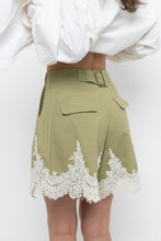Load image into Gallery viewer, ENGLISH FACTORY x Green, Cream Lace Cotton Short (XS)