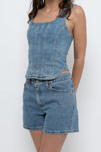 Load image into Gallery viewer, Vintage x Made in Mexico x LEVI’S Midwash Denim Short (S, M)