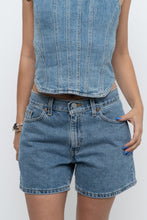 Load image into Gallery viewer, Vintage x Made in Mexico x LEVI’S Midwash Denim Short (S, M)