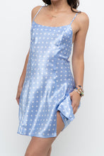 Load image into Gallery viewer, Vintage x VERSAILLES Baby Blue Satin Polka Dot Mini (S)
