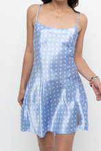 Load image into Gallery viewer, Vintage x VERSAILLES Baby Blue Satin Polka Dot Mini (S)