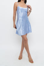 Load image into Gallery viewer, Vintage x VERSAILLES Baby Blue Satin Polka Dot Mini (S)
