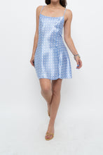 Load image into Gallery viewer, Vintage x VERSAILLES Baby Blue Satin Polka Dot Mini (S)