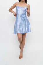 Load image into Gallery viewer, Vintage x VERSAILLES Baby Blue Satin Polka Dot Mini (S)