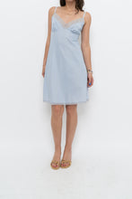 Load image into Gallery viewer, Vintage x Slate Blue Midi Slip Dress (S)