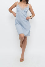 Load image into Gallery viewer, Vintage x Slate Blue Midi Slip Dress (S)