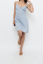 Load image into Gallery viewer, Vintage x Slate Blue Midi Slip Dress (S)