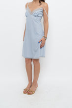 Load image into Gallery viewer, Vintage x Slate Blue Midi Slip Dress (S)