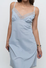 Load image into Gallery viewer, Vintage x Slate Blue Midi Slip Dress (S)