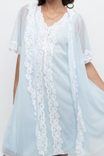Load image into Gallery viewer, Vintage x Sheer Baby Blue Mesh Sleep Set (XS, S)