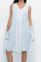 Load image into Gallery viewer, Vintage x Sheer Baby Blue Mesh Sleep Set (XS, S)