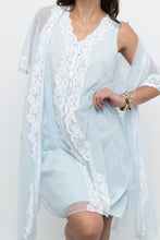 Load image into Gallery viewer, Vintage x Sheer Baby Blue Mesh Sleep Set (XS, S)