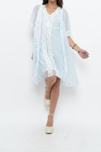 Load image into Gallery viewer, Vintage x Sheer Baby Blue Mesh Sleep Set (XS, S)