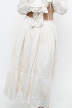 Load image into Gallery viewer, Modern x Cream Embroidered Sun, Stars Maxi Skirt (XS)