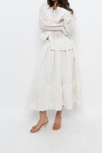 Load image into Gallery viewer, Modern x Cream Embroidered Sun, Stars Maxi Skirt (XS)