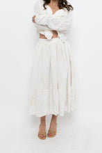 Load image into Gallery viewer, Modern x Cream Embroidered Sun, Stars Maxi Skirt (XS)