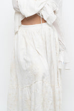 Load image into Gallery viewer, Modern x Cream Embroidered Sun, Stars Maxi Skirt (XS)