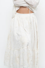Load image into Gallery viewer, Modern x Cream Embroidered Sun, Stars Maxi Skirt (XS)