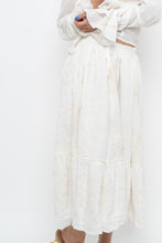Load image into Gallery viewer, Modern x Cream Embroidered Sun, Stars Maxi Skirt (XS)