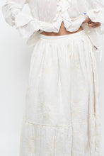 Load image into Gallery viewer, Modern x Cream Embroidered Sun, Stars Maxi Skirt (XS)